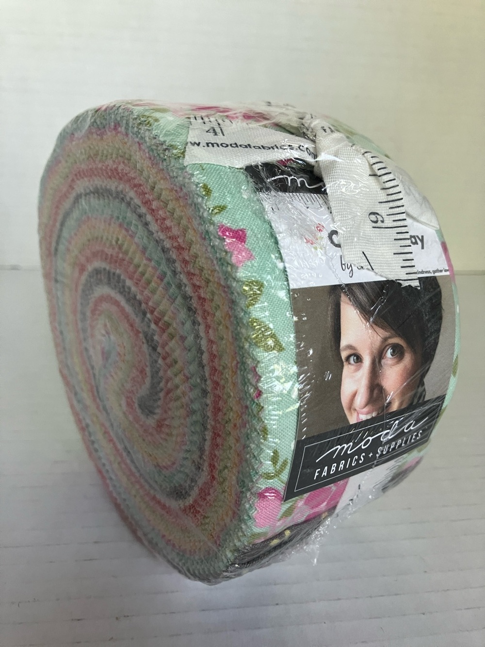 Moda Canning Day Jelly Roll in Mint, Pink, Coral, Yellow, Naturals Fabric Strips